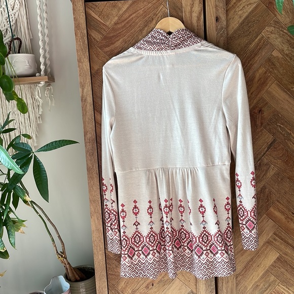Anthropologie One September bohemian cardigan sweater in cream - Picture 4 of 10